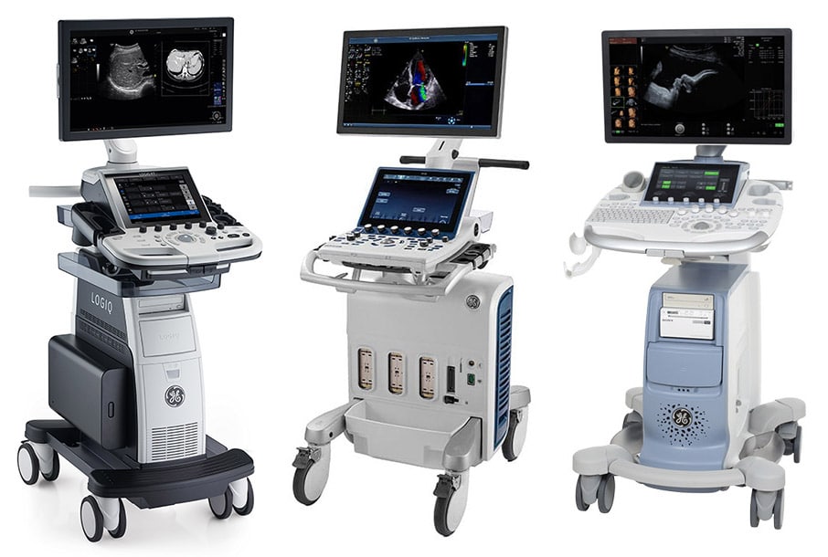 Drei Ultraschallsysteme von GE HealthCare
