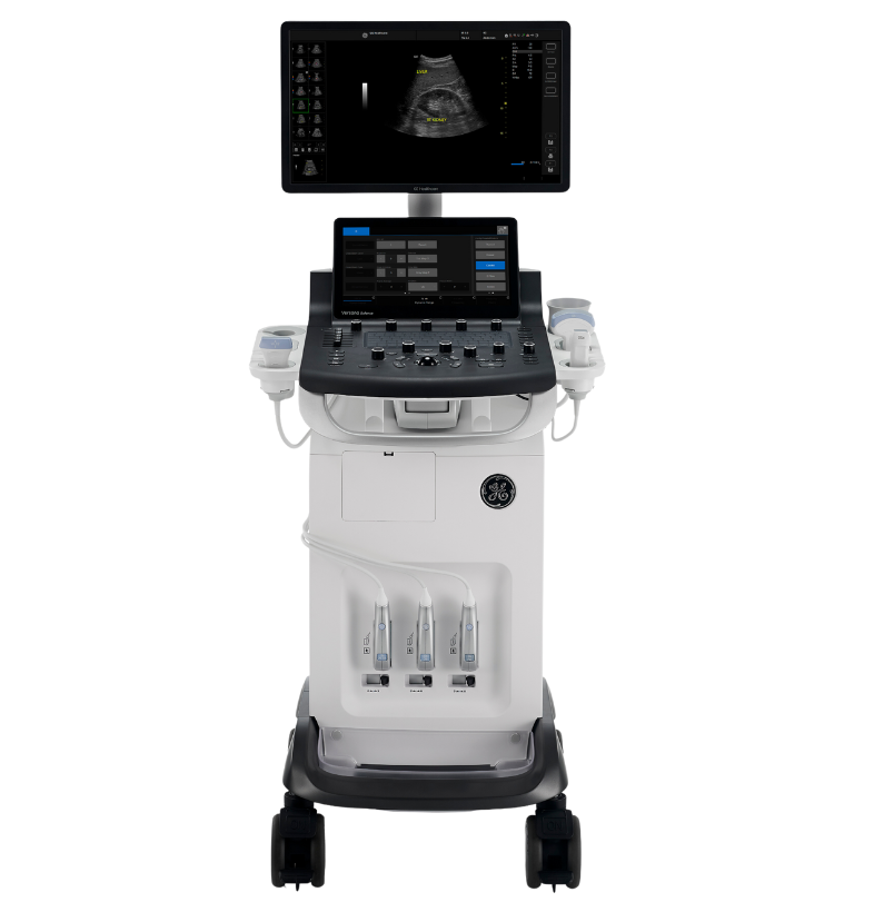 Pohled na ultrazvukový systém Versana Balance zepředu