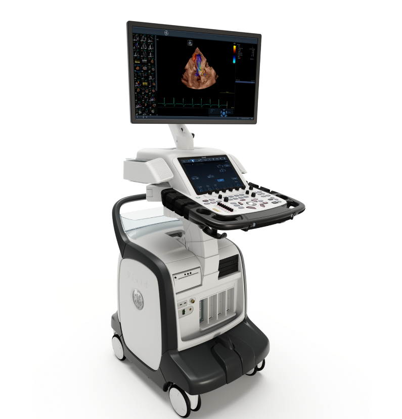 Front view of Vivid E95 ultrasound system