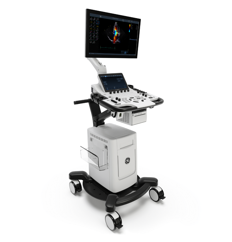 Front view of Vivid T9 Matrix ultrasound system